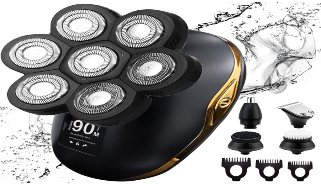 Unveiling the Ultimate 5-in-1 Waterproof Electric Shaver for Bald Men